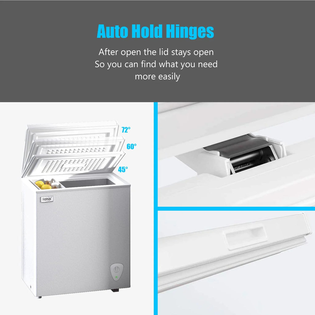 3.5 Cu.ft White Chest Freezer Q554