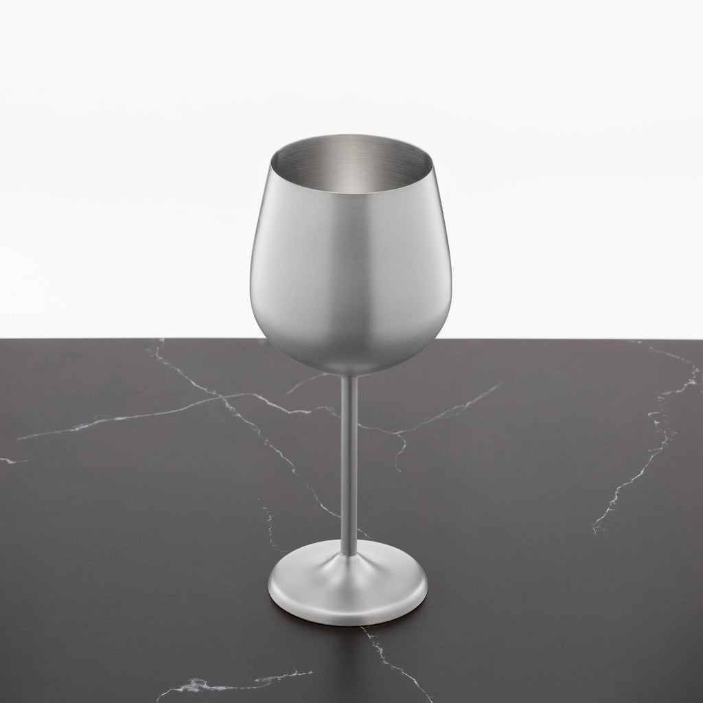 Set of 4 18 Ounce Stainless Wine Glass E6229