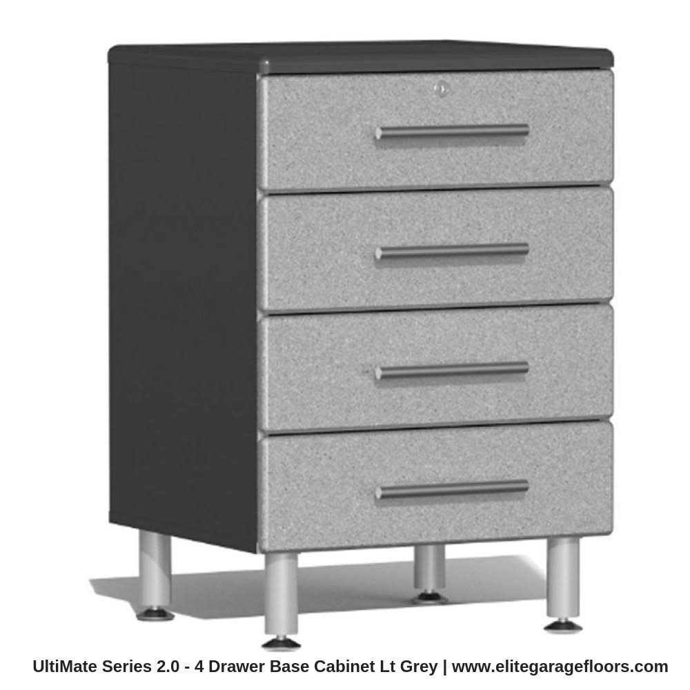 Silver 4-Drawer Base Cabinet R178577