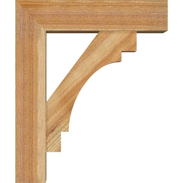Rough Sawn Bracket with Offset Brace, Western Red Cedar J229954