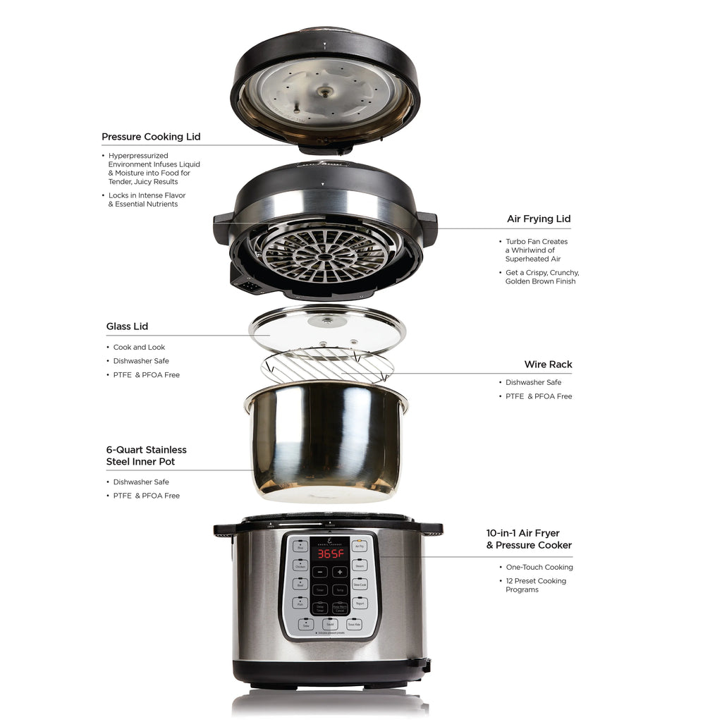 6 Quart Pressure Air Fryer Z417186