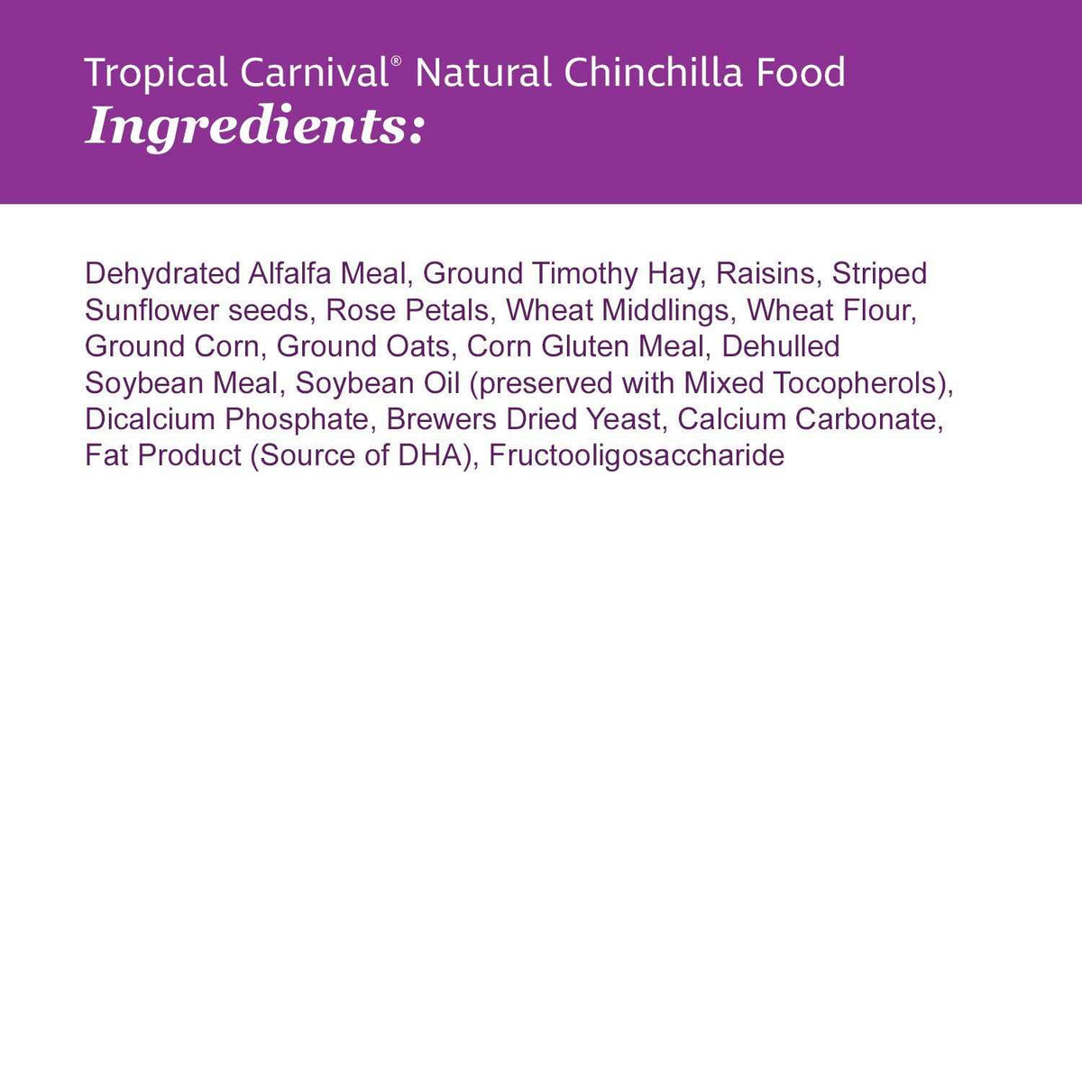 Natural Chinchilla Food Biscuits T14987