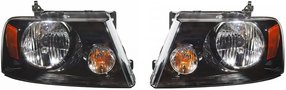Headlight Assembly Pair with Black Housing Y387265