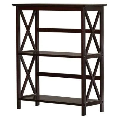 Espresso Etagere Bookcase Q88664