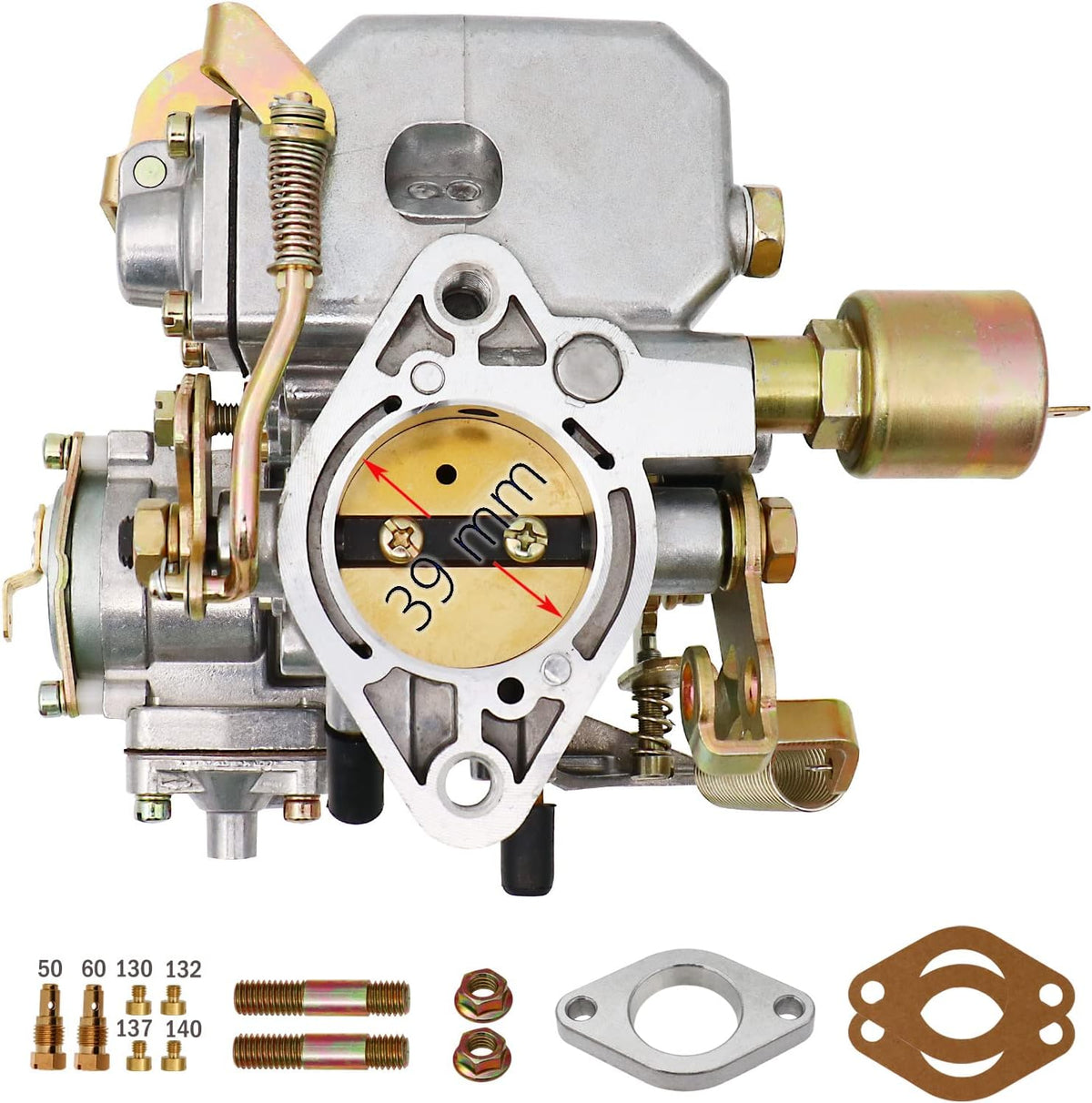 Carburetor 39 PICT Dual Port 1600cc Engine 12V Air Cooled Type 1 Engines Automatic Choke Y155