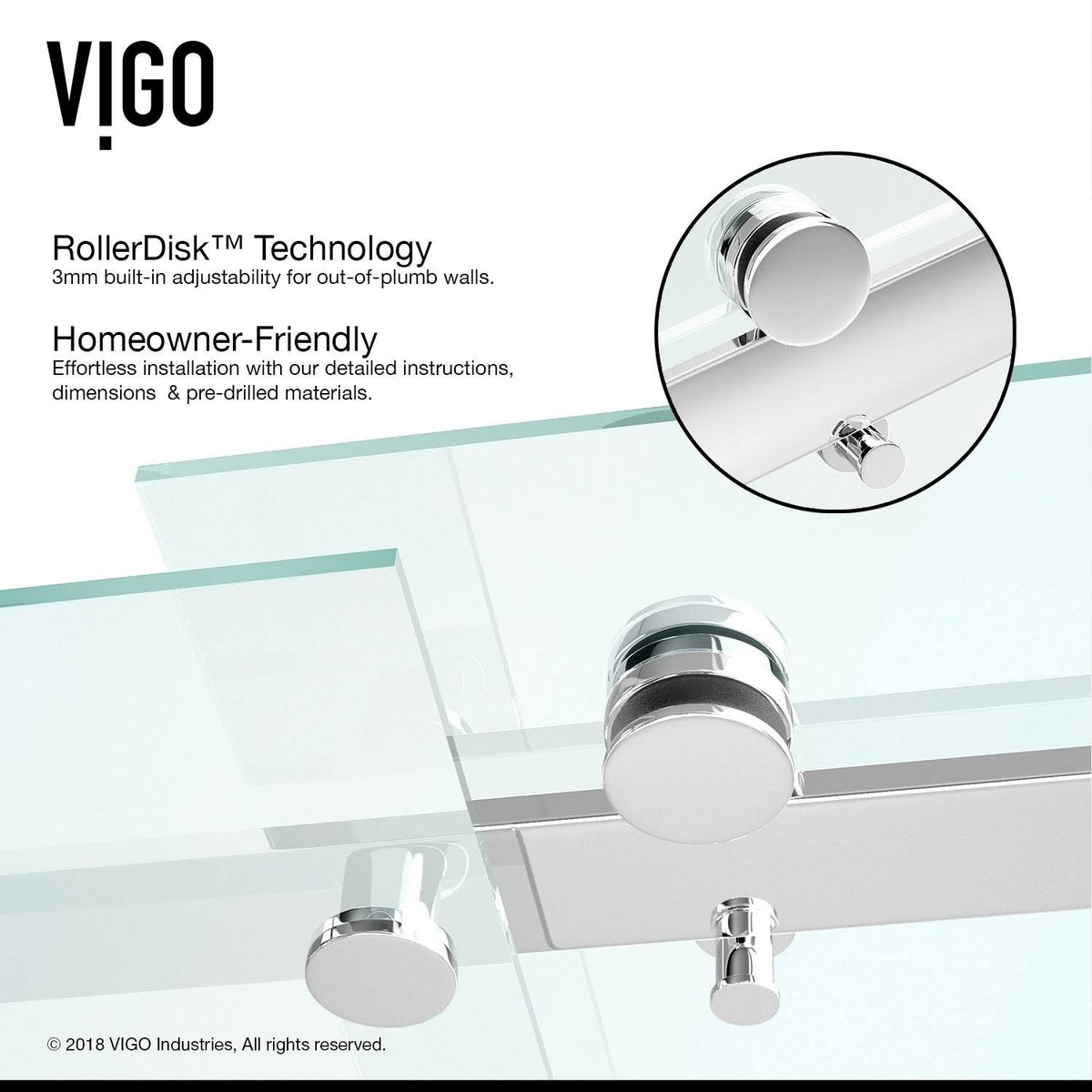 Adjustable Frameless Sliding Tub Door in Stainless Steel W103