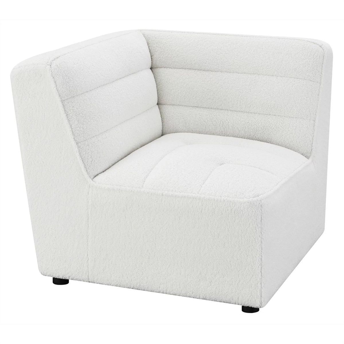 White 6-Piece Faux Leather Sectional W40503