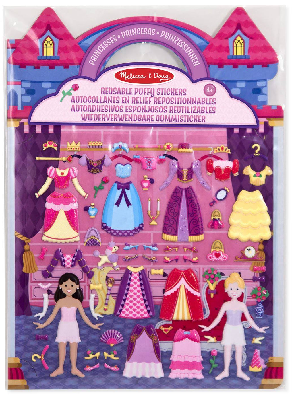 Reusable Puffy Stickers - Princess Y403