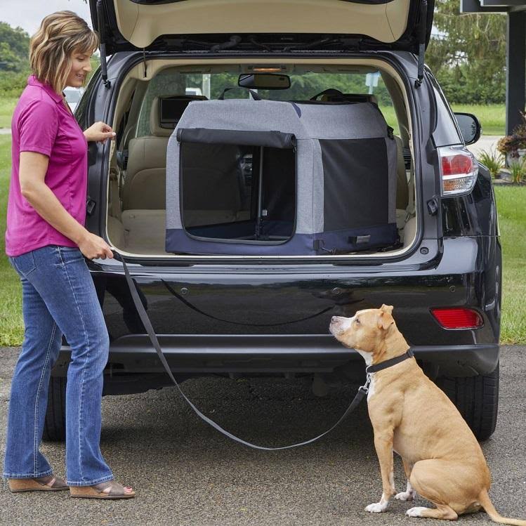 Gray Medium Dog Tent Crate S776