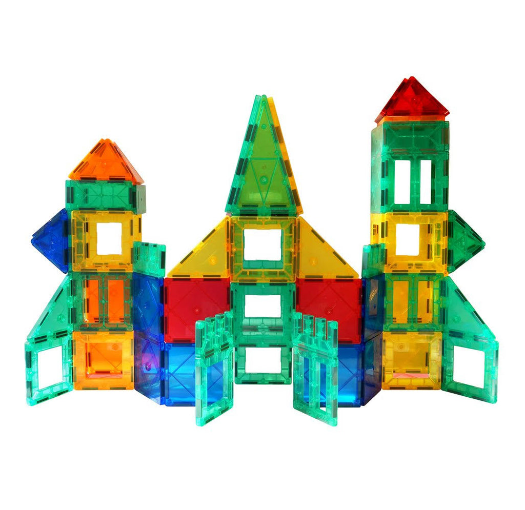 120-Piece Magnetic Tiles Set with Carrying Bag N2119