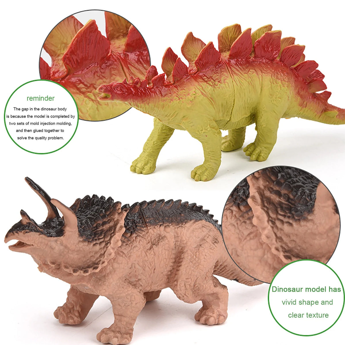 12Pcs Large Dinosaur Action Figures Toys U11076