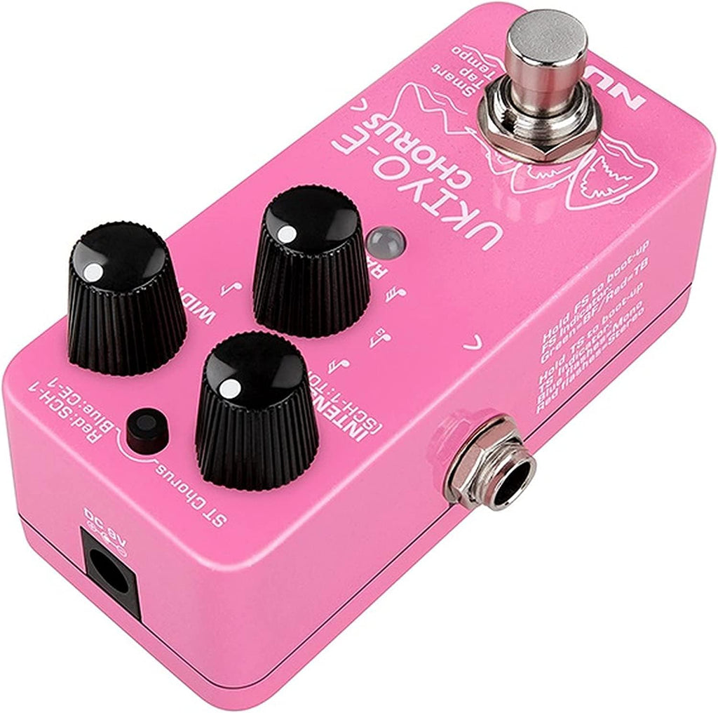 Mini Chorus Guitar Effects Pedal Bundle with Tuner U5112
