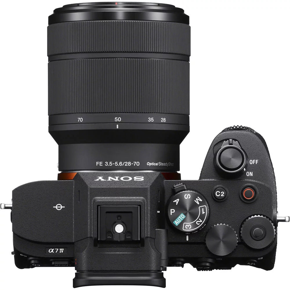 Mirrorless Digital Camera with 28-70mm Lens Bundle with 64GB Memory Card + Battery + Battery Charger + Camera Case + LCD Screen Protectors + Memory Card Reader B3191