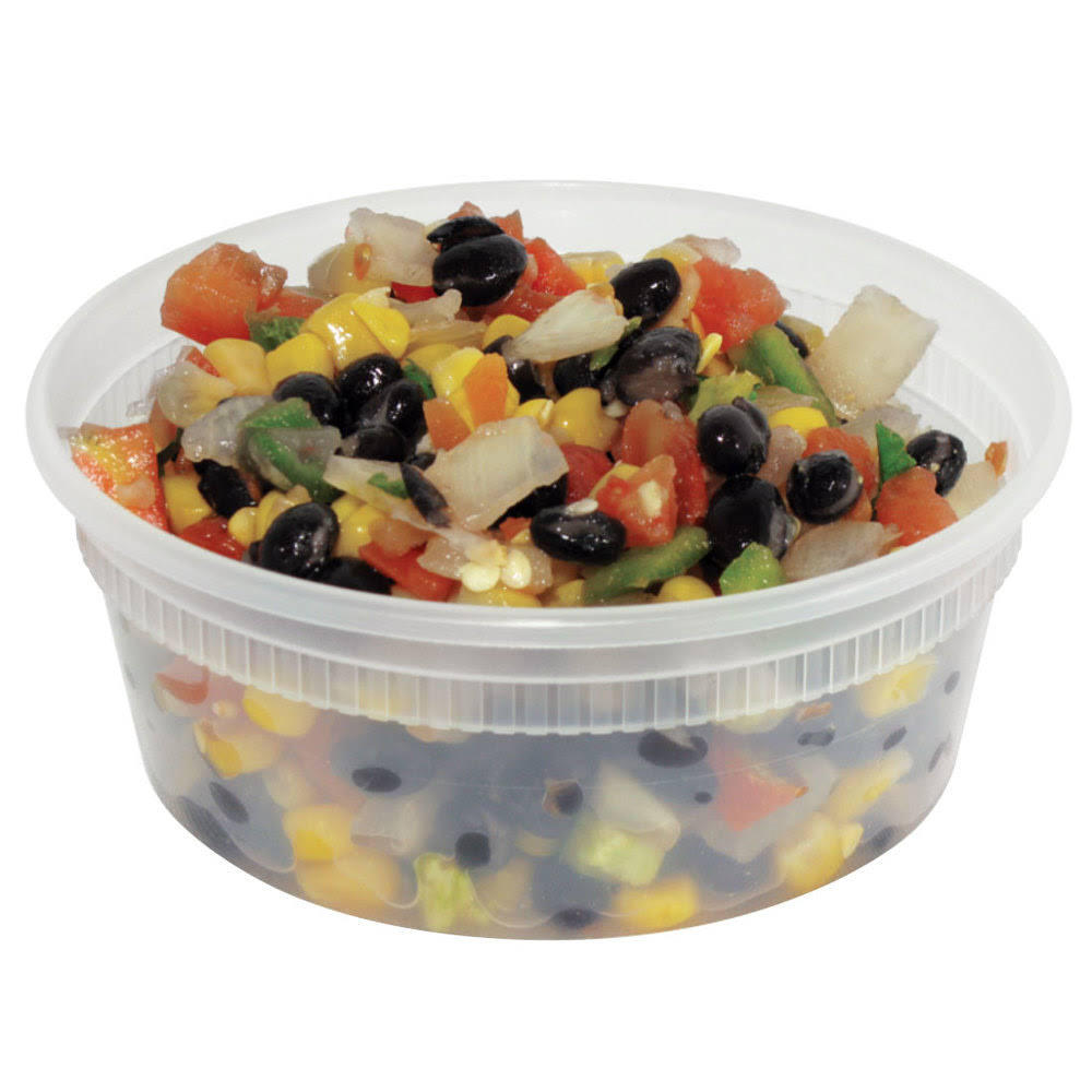 Translucent 8 oz Microwavable Container Y516