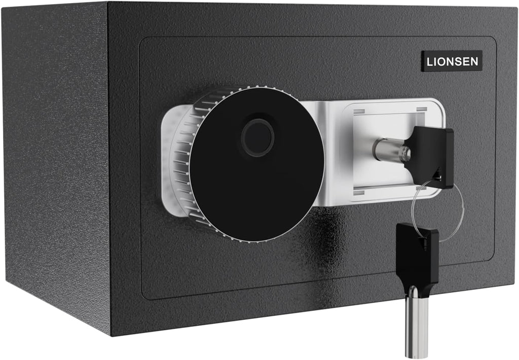0.7 Cubic Feet Biometric Fingerprint Steel Home Safe V42646