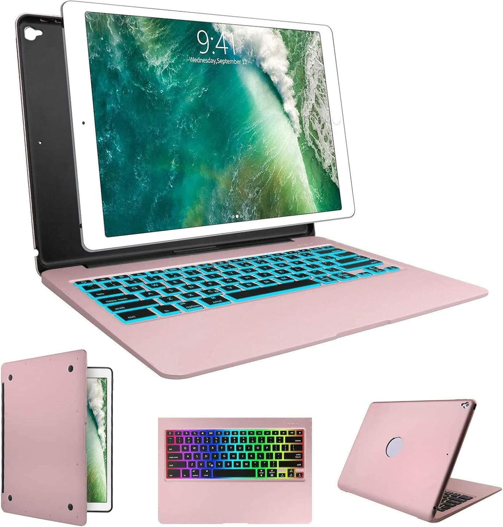 Silver Aluminum Alloy Backlit Keyboard Folio for iPad Pro 12.9 M417