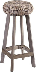 Gray Backless Hyacinth Stools E4789