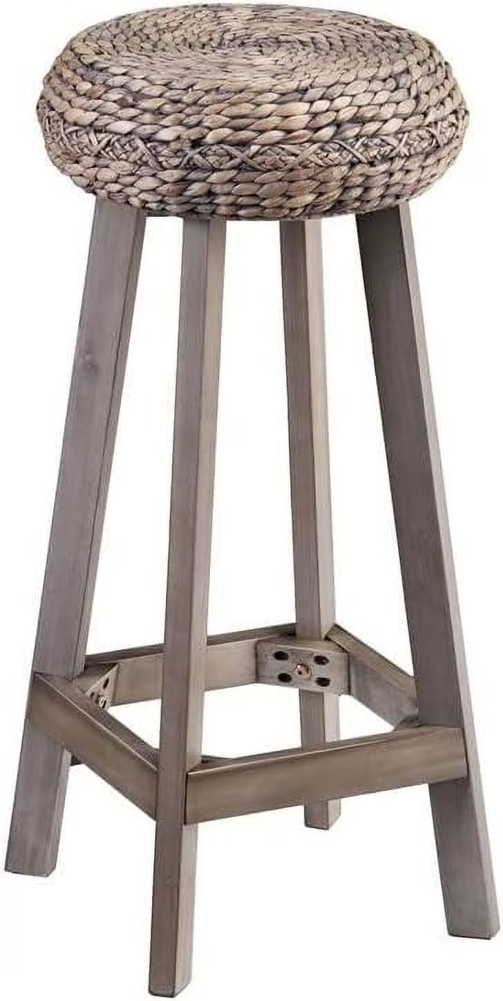 Gray Backless Hyacinth Stools E4789