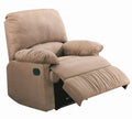 Beige Microfiber Recliner Chair O3563