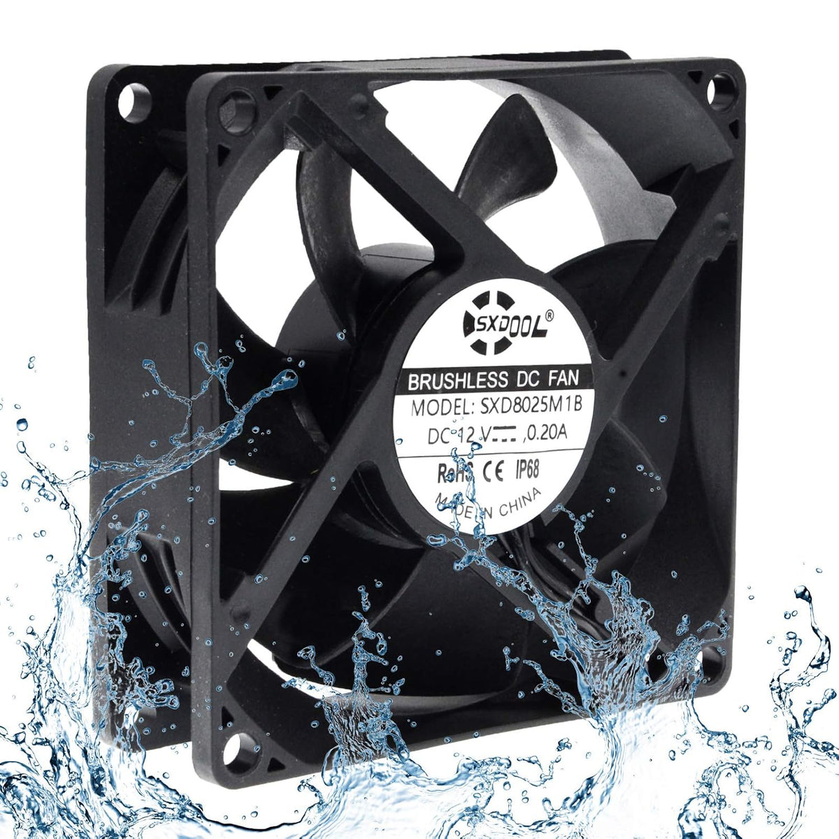 80mm DC 12V Waterproof Cooling Fan R8815