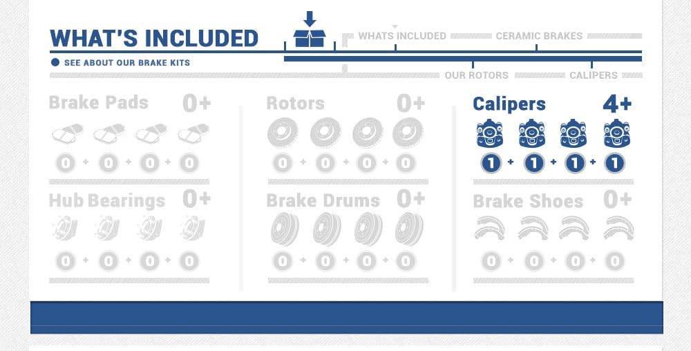 Semi-Loaded Calipers and Hardware Brake Kit E32497