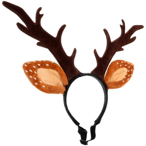Christmas Hat for Cat Pet Deer Costume Antler Headband O657831