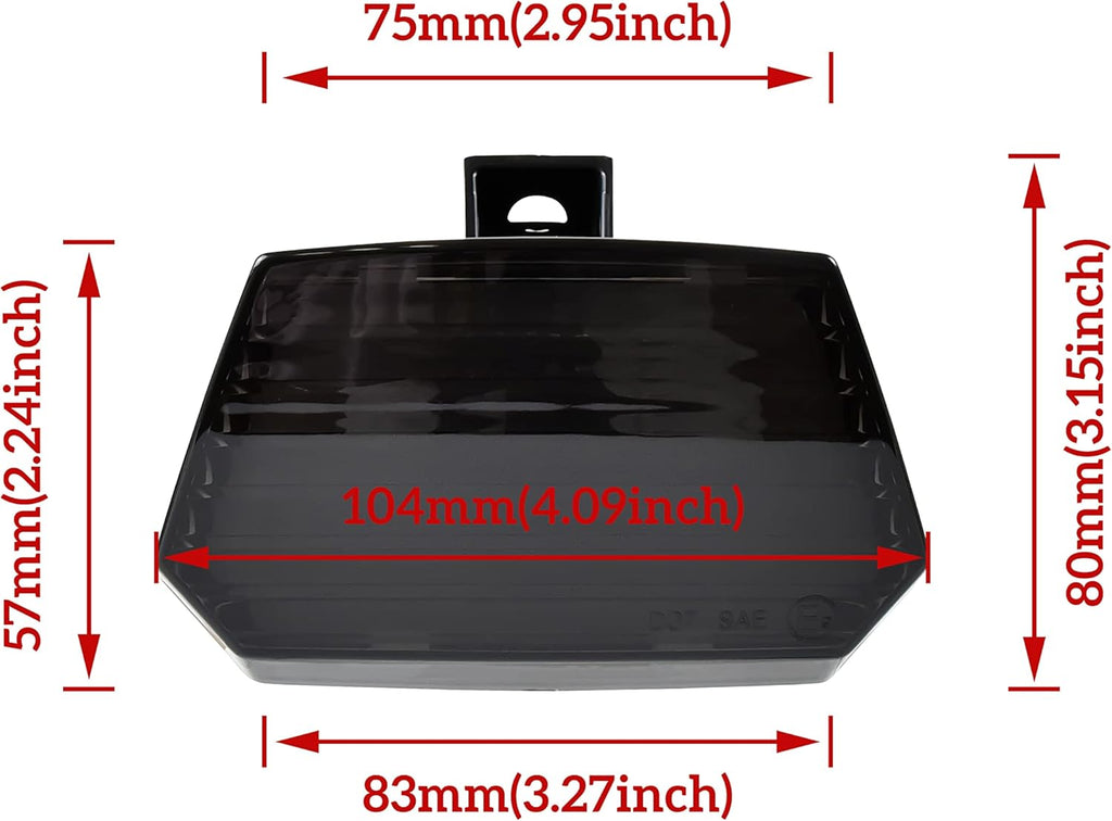 Smoked Black LED Tail Light Assembly O859