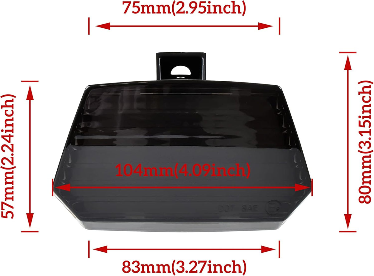 Smoked Black LED Tail Light Assembly O859
