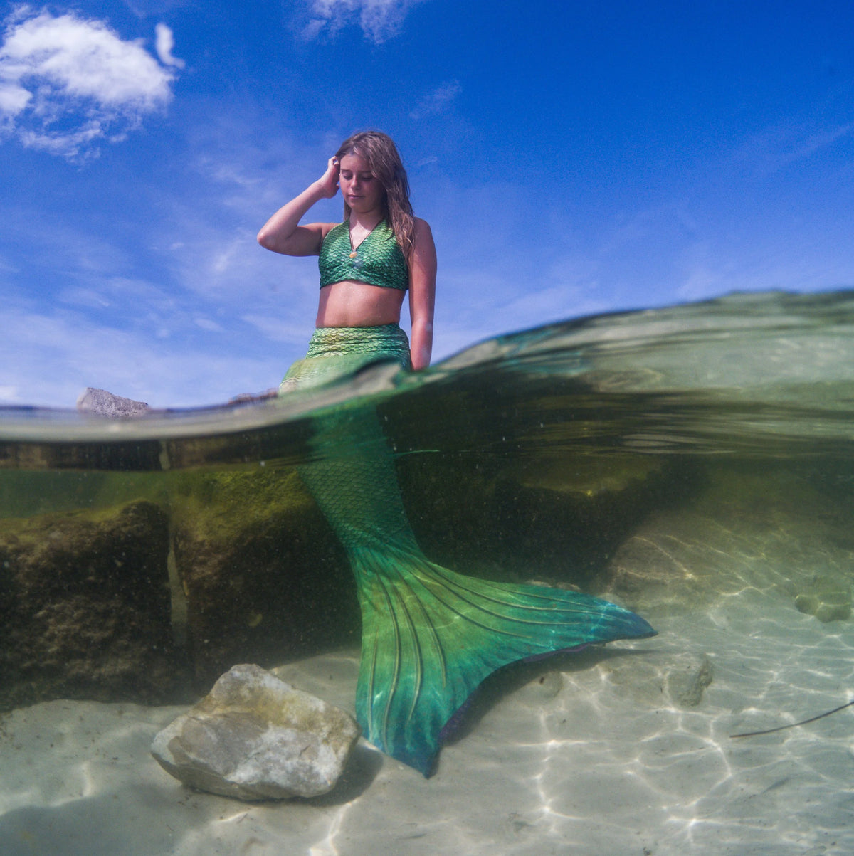 Mermaid Tail Skin Teen Adult Size Junior Medium O671053