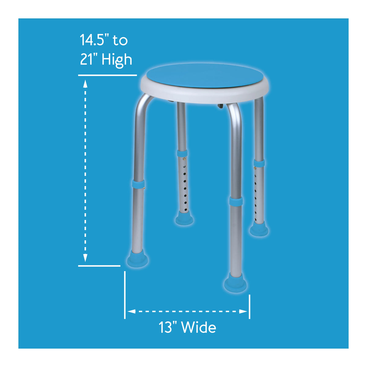 Swivel Bath and Shower Stool Chair with Padded Seat Y212
