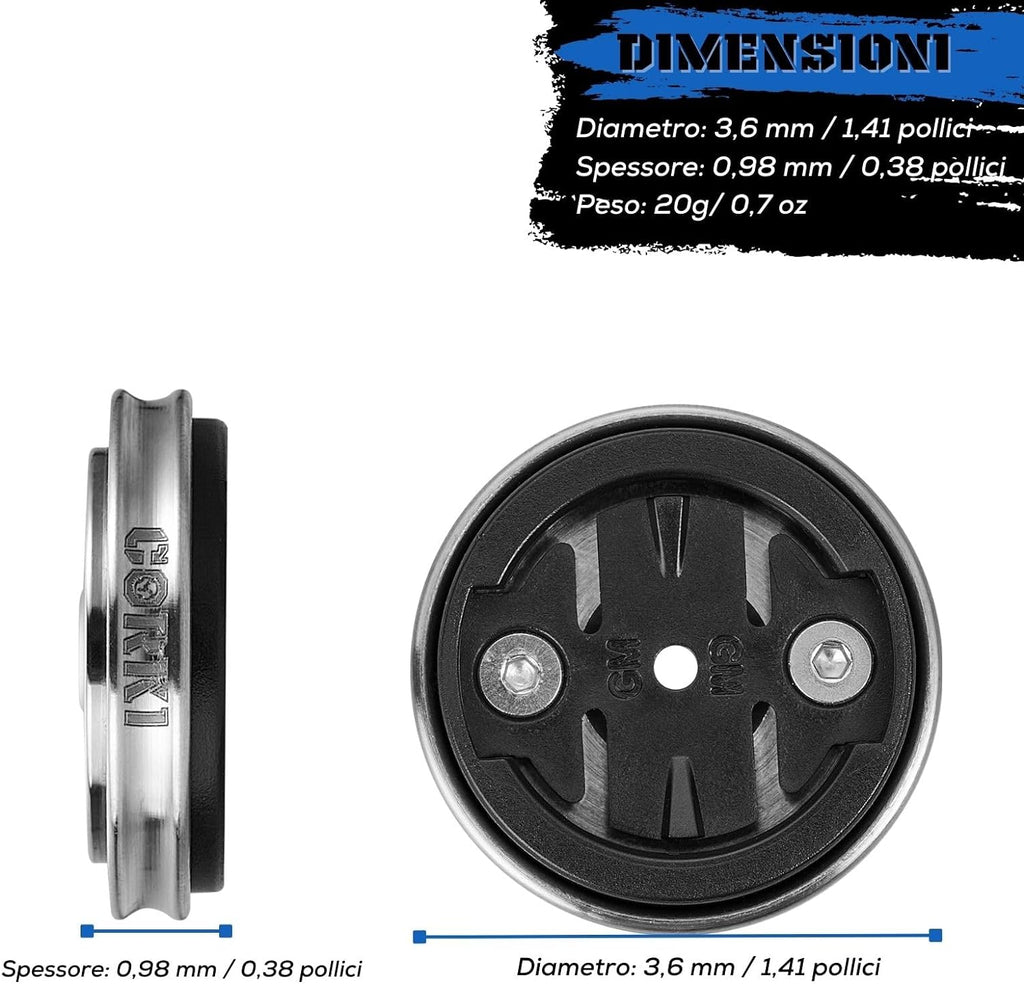 Titanium Stem Top Cap Bike Mount for Wahoo Garmin U1311