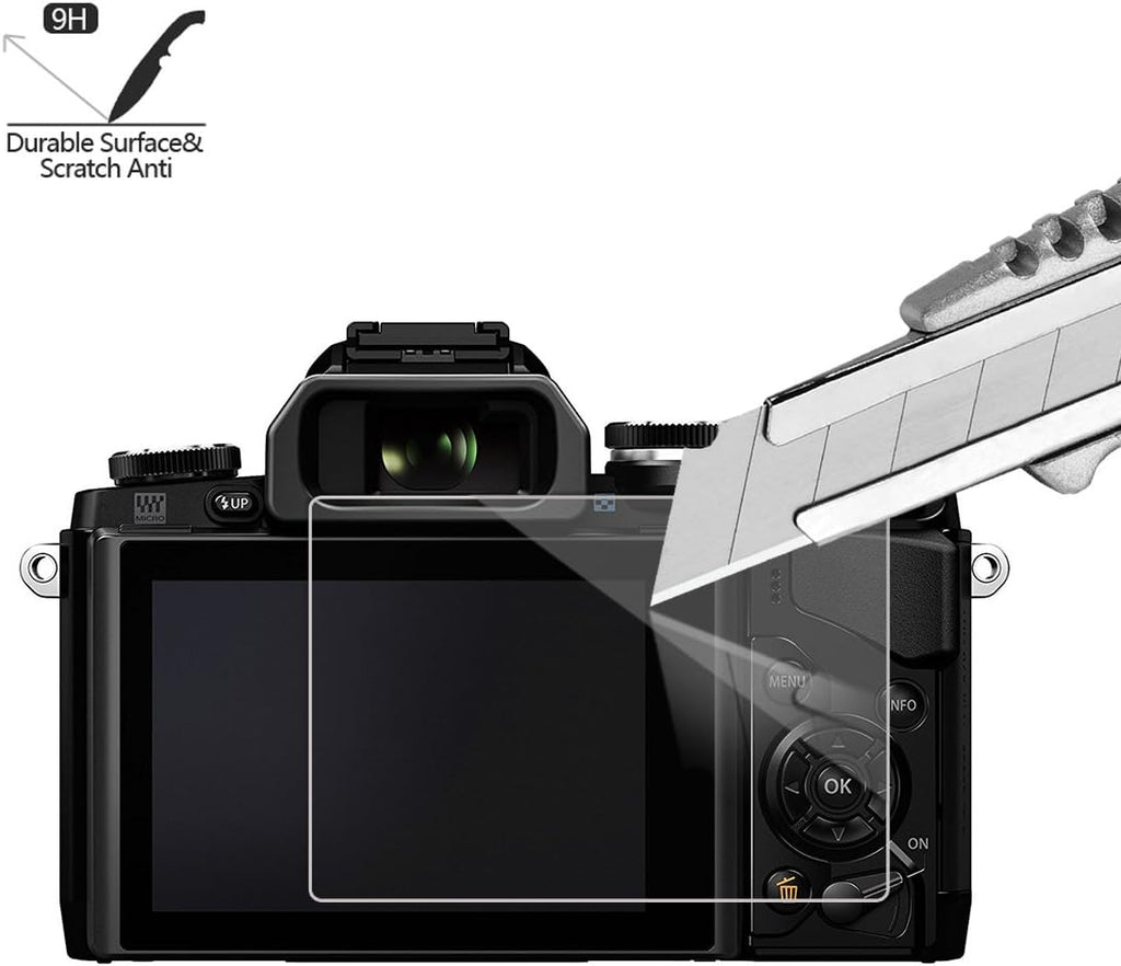 Tempered Screen Protector for Olympus OM-D E-M10 Mark III II E-M5 Mark II Pen-F E-P5 E-PL8 E-PL7 E-PL9 Z39083