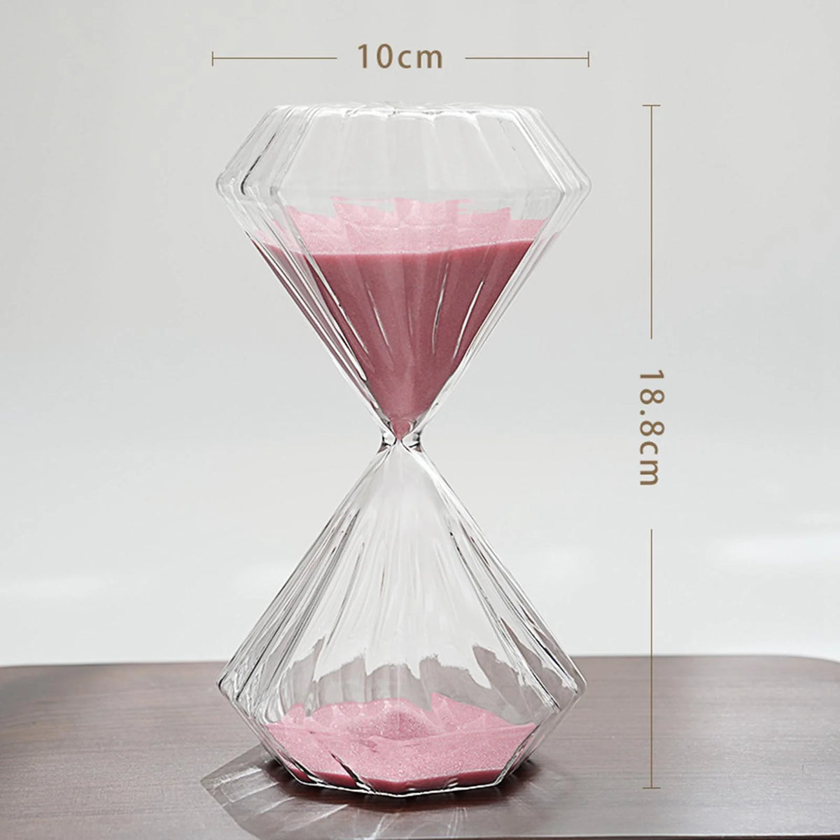 Hourglass Timer 30 Minutes Diamond Shaped Desktop Ornament L1815