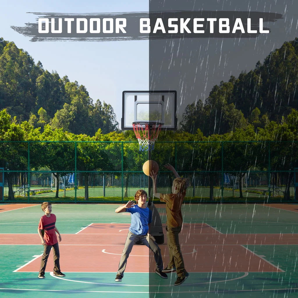 Portable Acrylic Adjustable Height 5-7' Basketball Hoop R8631