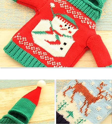 4 Pack Christmas Wine Bottle Covers and Hats Kit R793956