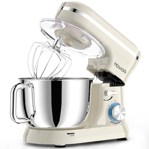 Blue Electric Stand Mixer with 6.5QT Stainless Steel Bowl T8147