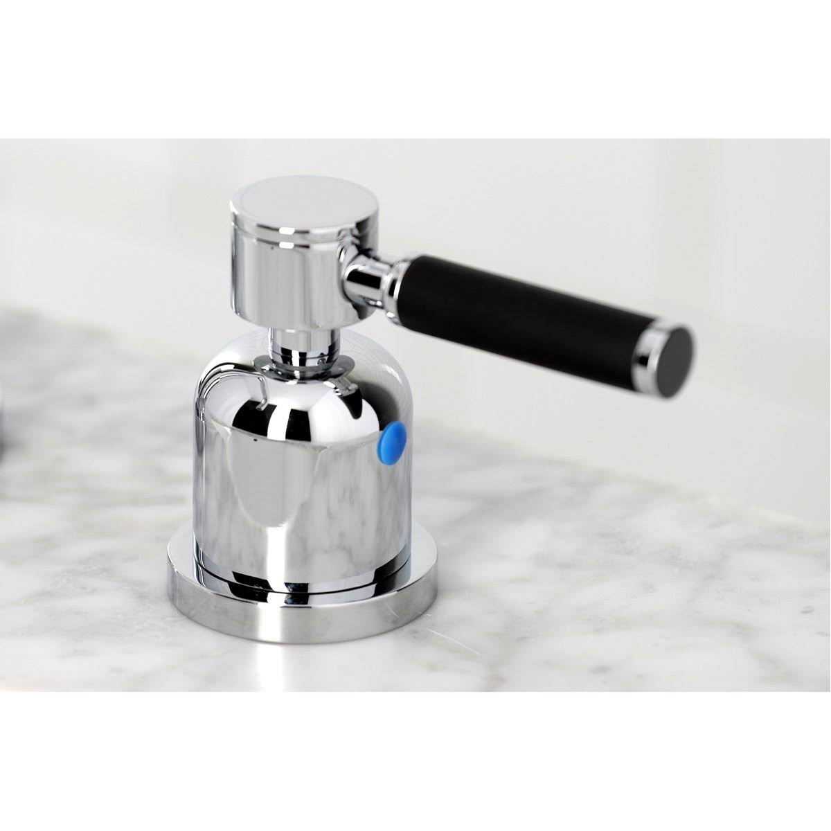 Polished Chrome Widespread Bathroom Faucet with Brass Pop-Up U3902