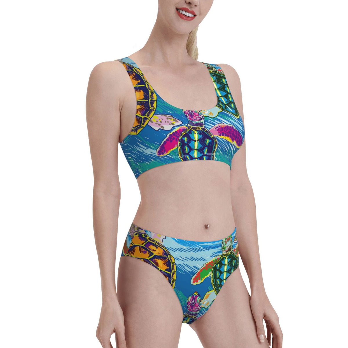 Women'S Two Piece High Waisted Bikini Set T666335