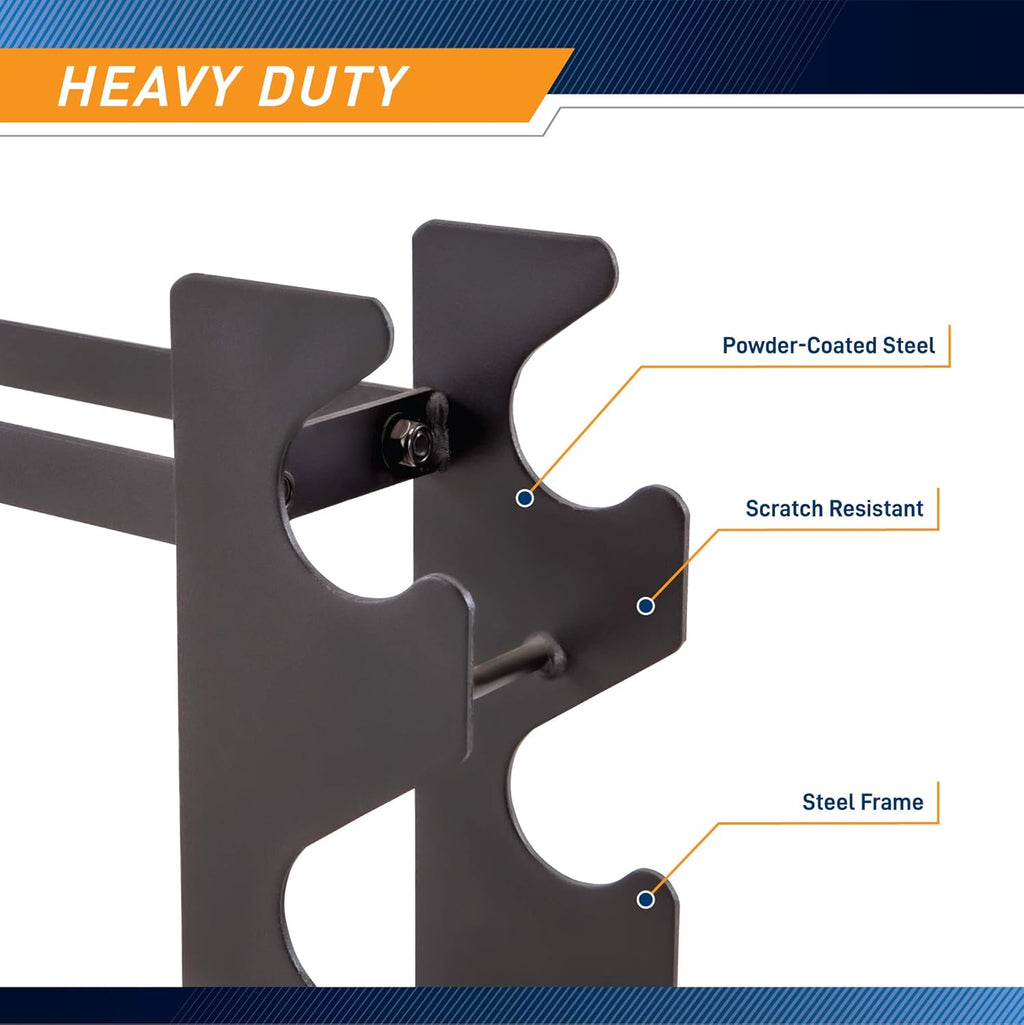 Black Dumbbell Rack Stand, Pack of 2 R361954