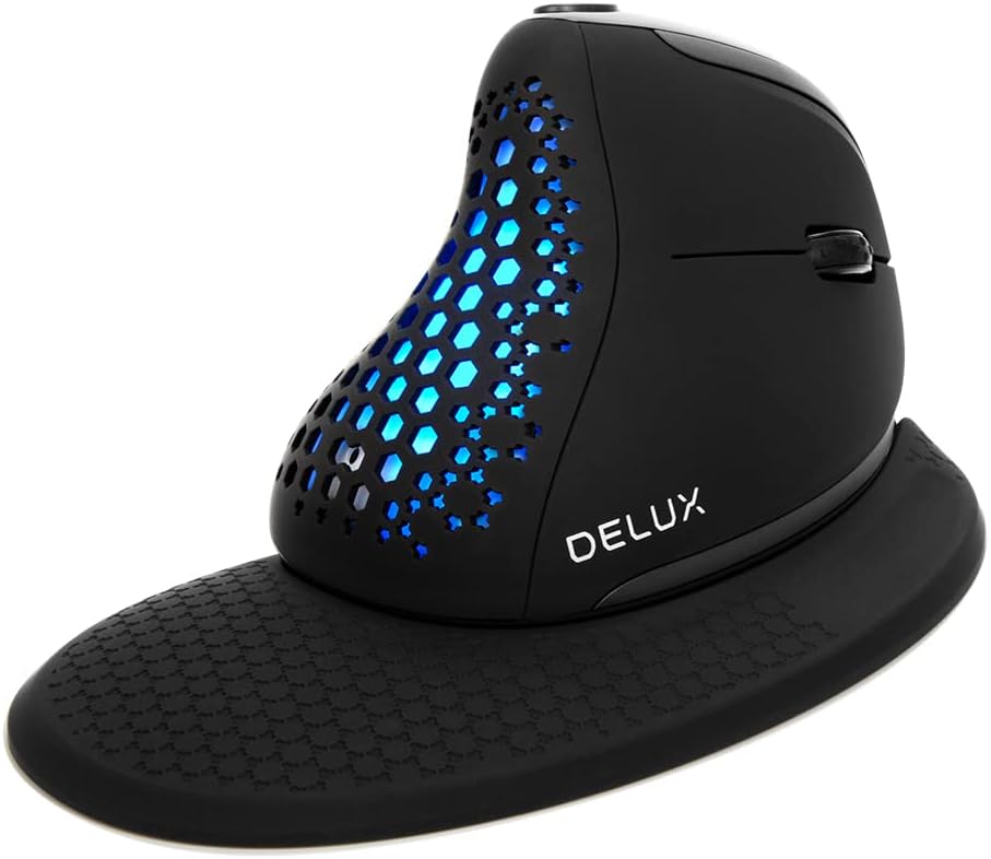 Wireless Ergonomic Vertical Mouse with OLED Screen, 7200DPI, Pack of 2 N85239