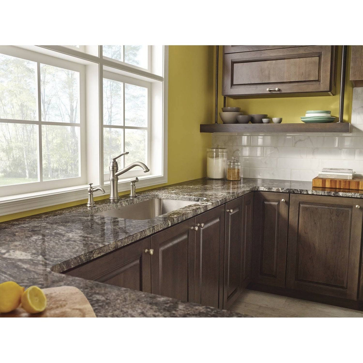 Matte Black High-Arc Single Handle Kitchen Faucet with Side C699823
