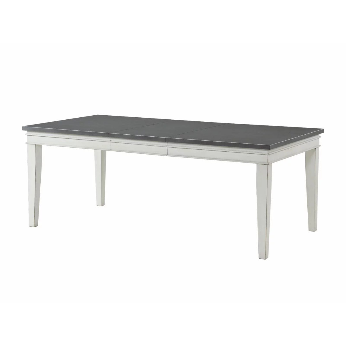78" Dining Table with Leaf White and Grey U13403