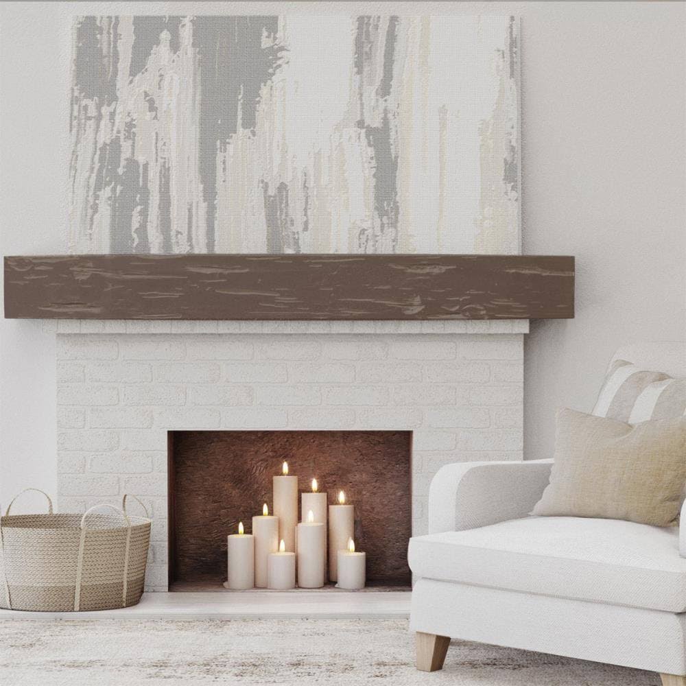 Vintage Mahogany Faux Wood Fireplace Mantel F11456