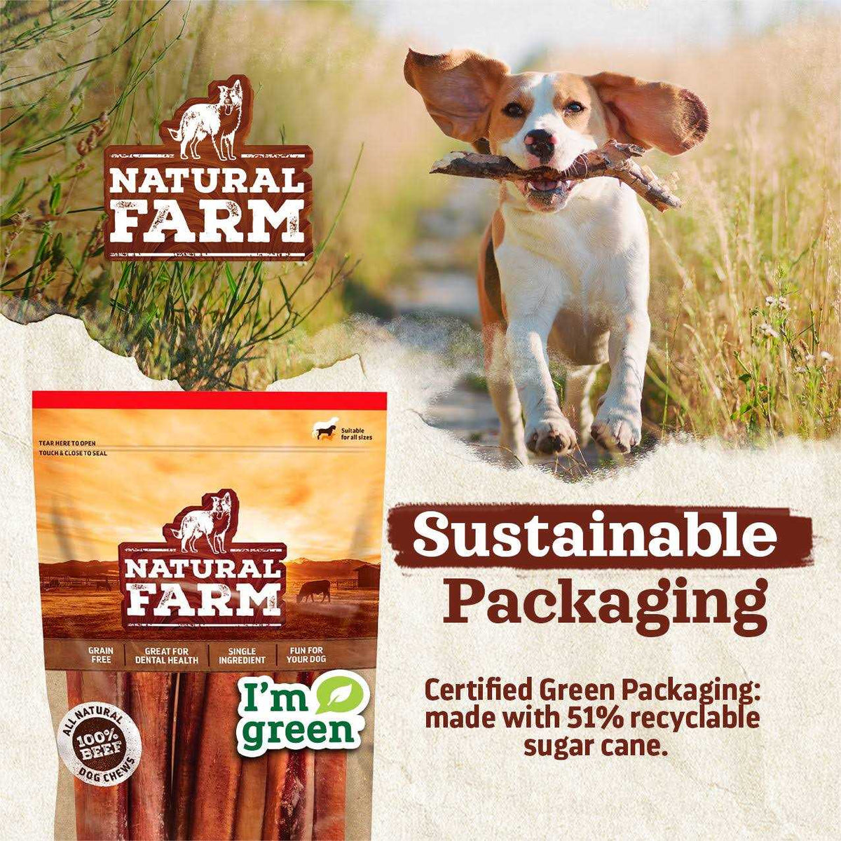 Natural Farm Chicken Feet Dog Treats U705973
