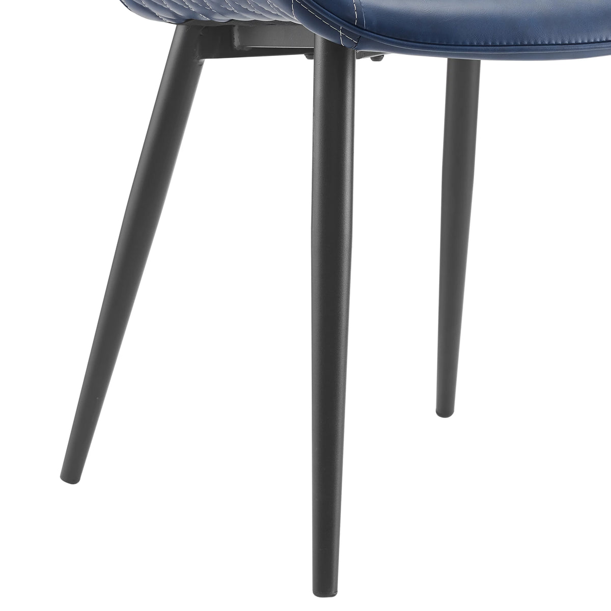 Set of 2 Blue Faux Leather Dining Chairs T8443
