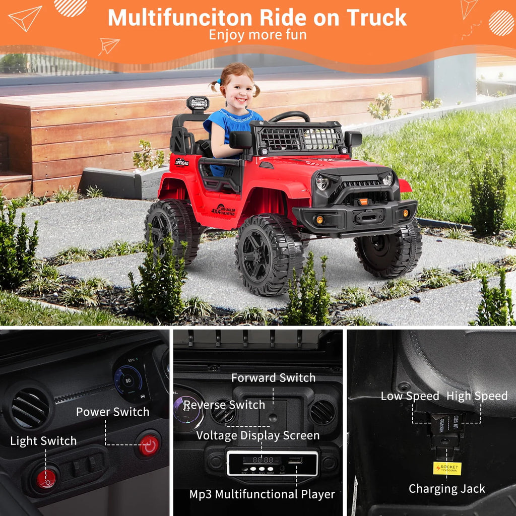 12V Electric Ride on Toy Car with Remote Control K67313