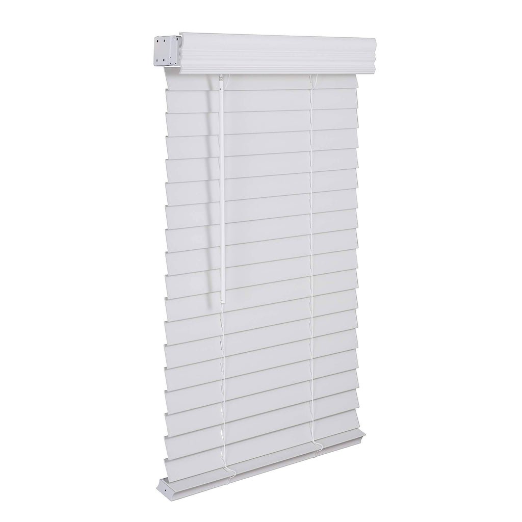 2x22 Cordless Faux Wood Blind White T243171