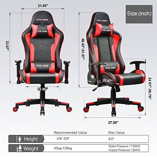 Black Ergonomic Gaming Chair with Speakers M84653