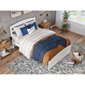 White Queen Solid Wood Platform Bed L46728