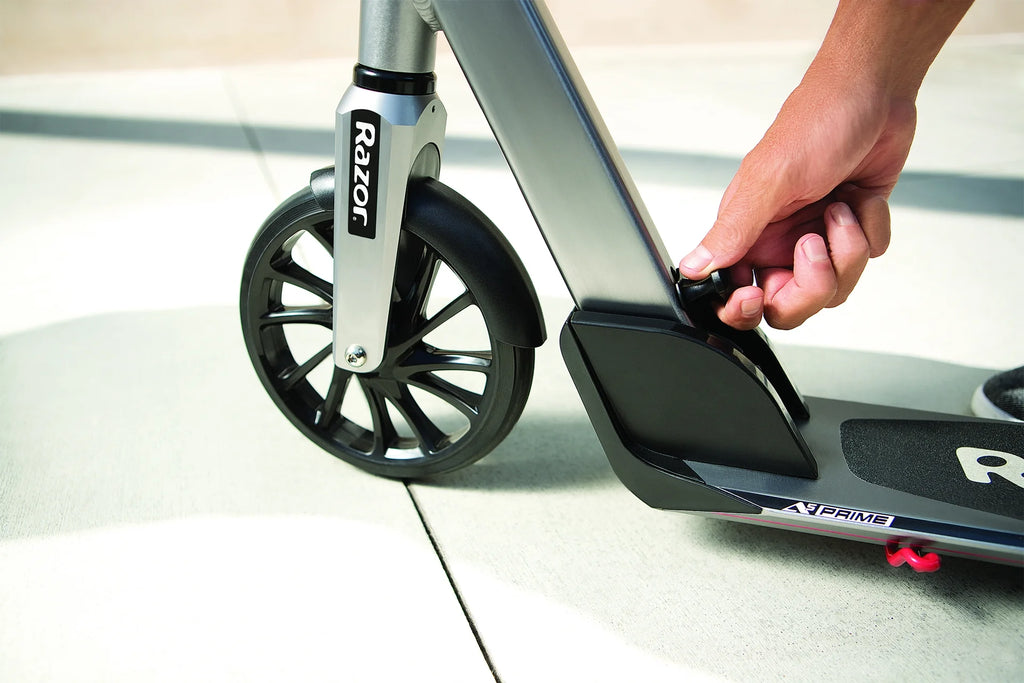 Folding Kick Scooter with 8" Wheels, Anodized Aluminum A421